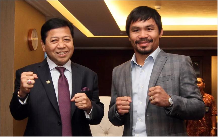 Setnov dan Pacman ketika berselfie Copyright: Kaskus