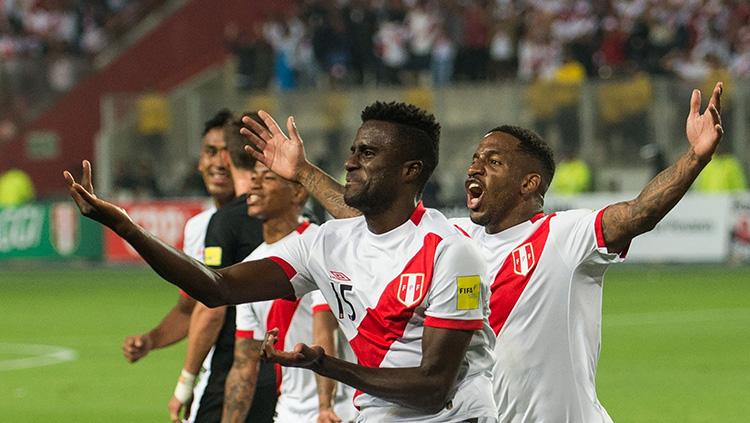 Selebrasi pemain Peru, Christian Ramos. Copyright: FIFA