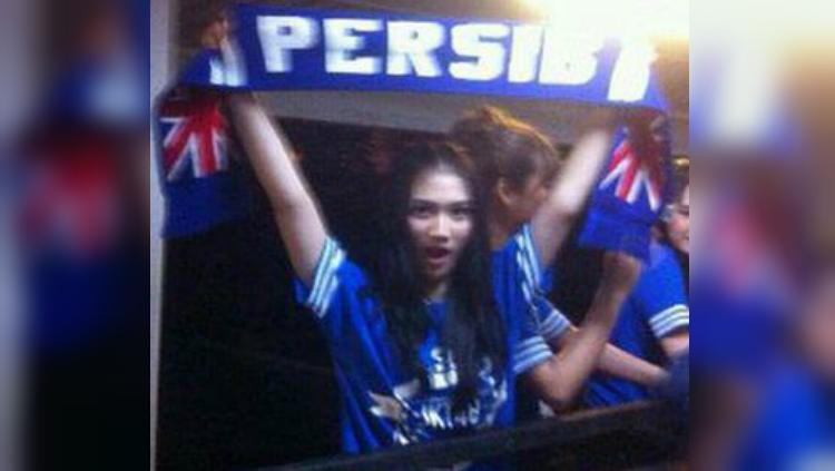 Melody eks JKT48 penggemar Persib Bandung Copyright: Istimewa