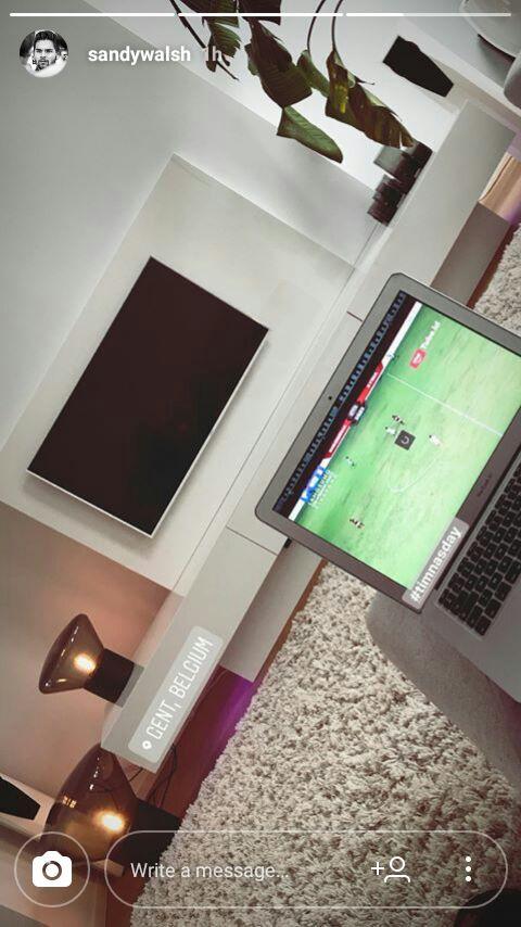 Sandy Walsh streaming pertandingan Timnas Indonesia U-23 melawan Suriah U-23. Copyright: InstastorySandyWalsh