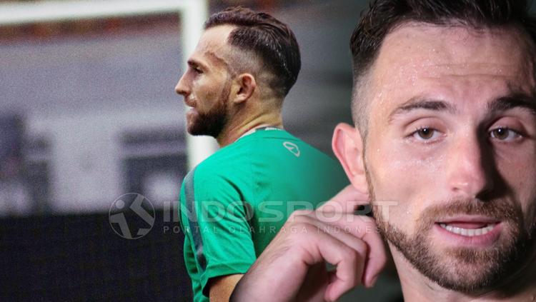 Ilija Spasojevic ikut latihan bersama Timnas.