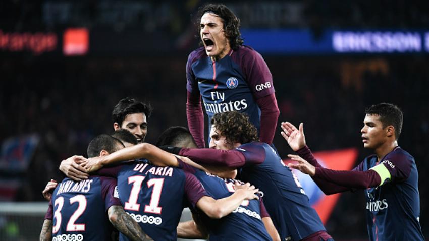 Selebrasi pemain Paris Saint-Germain. Copyright: INDOSPORT