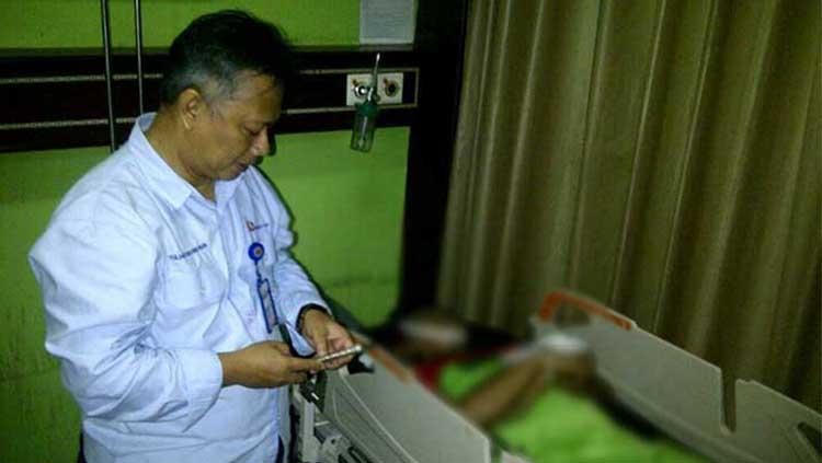 Jenazah Monang Sianturi terbujur di RSUD HM Rabain. Copyright: Palugada News