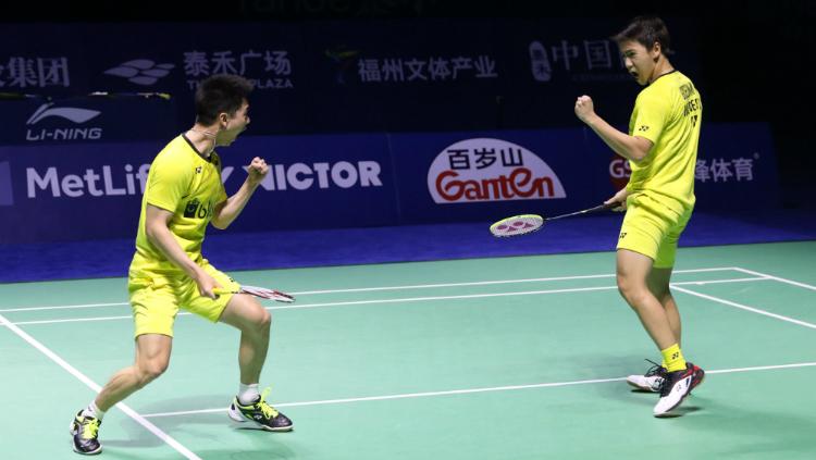 Kevin Sanjaya Sukamuljo/Marcus Fernaldi Gideon kampiun di China Open 2017. Copyright: Humas PBSI