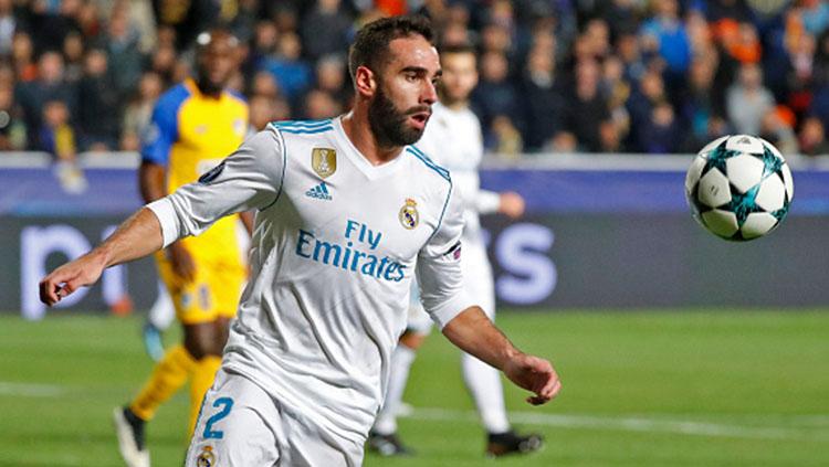 Dani Carvajal saat bersua dengan APOEL Nicosia. Copyright: INDOSPORT