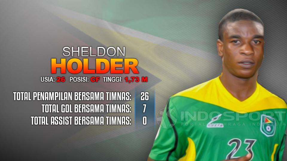 Indonesia vs Guyana (Sheldon Holder). Copyright: Grafis: Eli Suhaeli/INDOSPORT