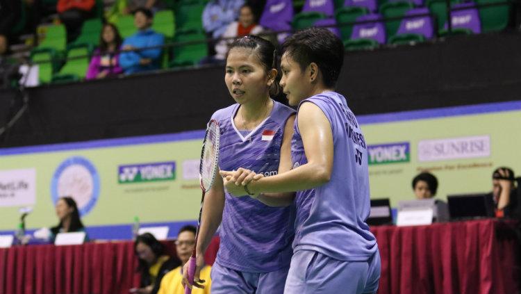 Greysia/Apriyani melaju ke perempatfinal.