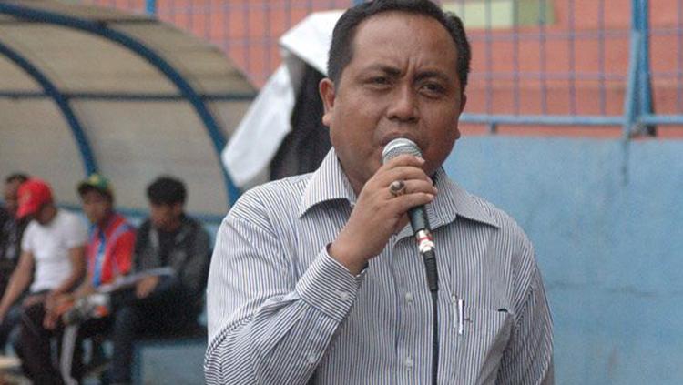 Haris Thofly, Ketua PSSI Ketua PSSI Asosiasi Kota Malang. Copyright: Malang Times