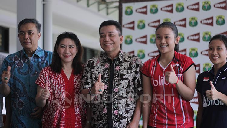 PBSI dalam jumpa pers. Copyright: Wildan Hamdani/INDOSPORT