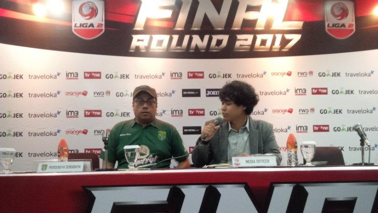 Konferensi pers semifinal Liga 2 Copyright: INDOSPORT/Arif Rahman