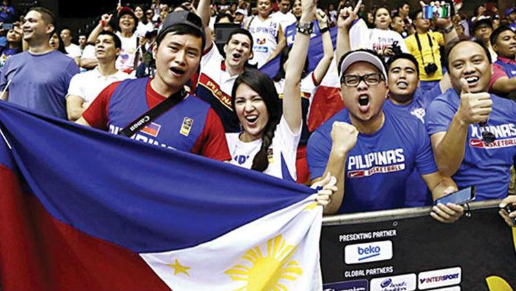 Suporter Timnas Basket Filipina. Copyright: media.philstar