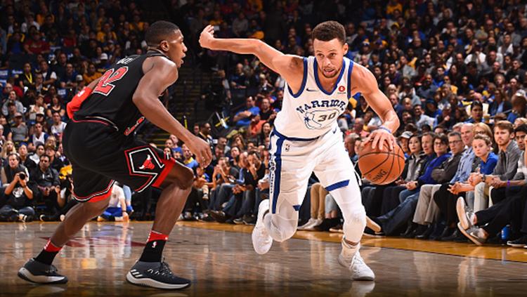 Golden State Warriors vs Chicago Bulls. Copyright: INDOSPORT