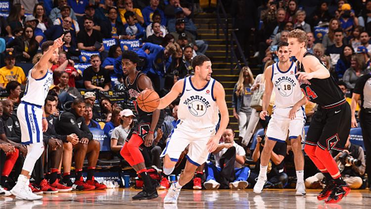 Golden State Warriors vs Chicago Bulls. Copyright: INDOSPORT