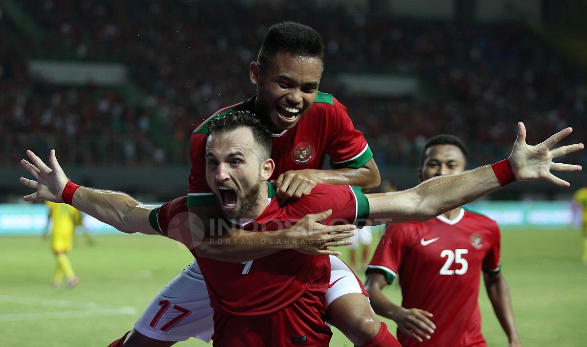 Indonesia versus Guyana Copyright: INDOSPORT/Herry Ibrahim