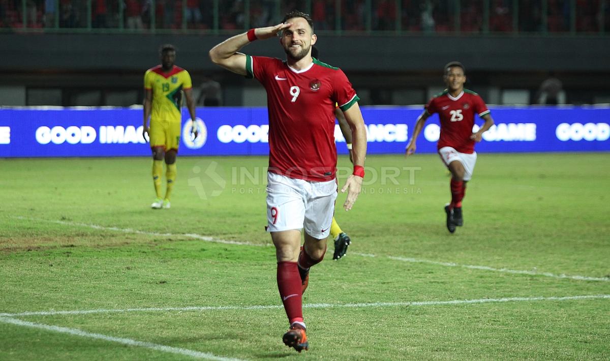 Indonesia versus Guyana Copyright: INDOSPORT/Herry Ibrahim