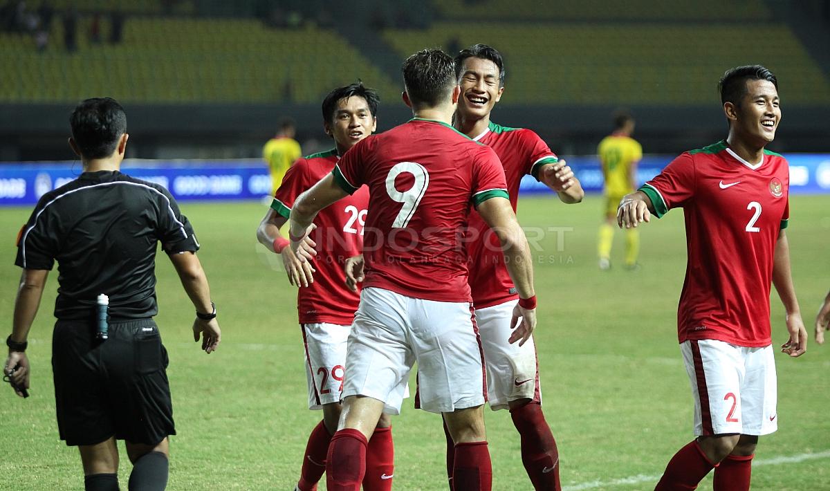 Indonesia versus Guyana Copyright: INDOSPORT/Herry Ibrahim