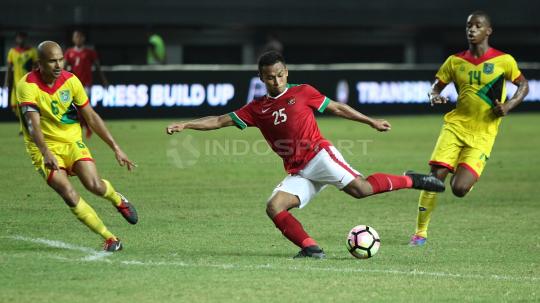 Indonesia versus Guyana Copyright: INDOSPORT/Herry Ibrahim