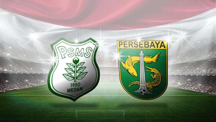 Logo PSMS Medan dan Persebaya Surabaya. Copyright: Grafis: Eli Suhaeli/INDOSPORT