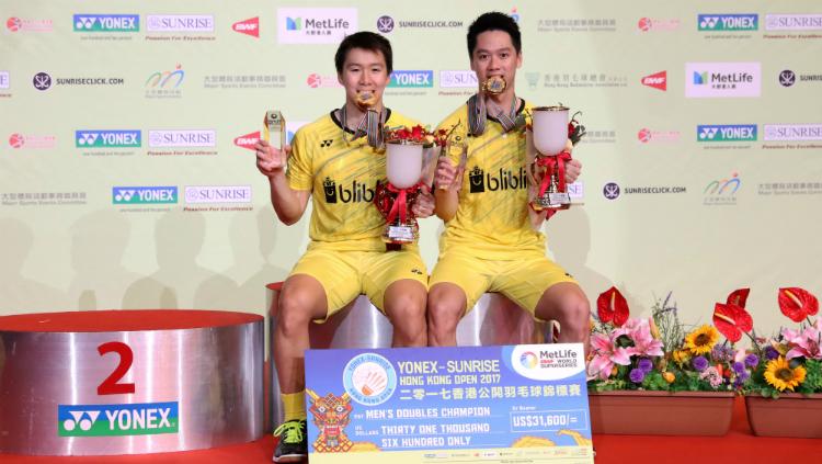 Kevin Sanjaya Sukamuljo/Marcus Fernaldi Gideon. Copyright: Humas PBSI