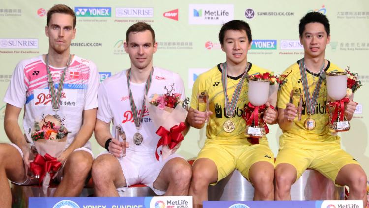 Kevin Sanjaya Sukamuljo/Marcus Fernaldi Gideon dan Mads Conrad-Petersen/Mads Pieler Kolding.