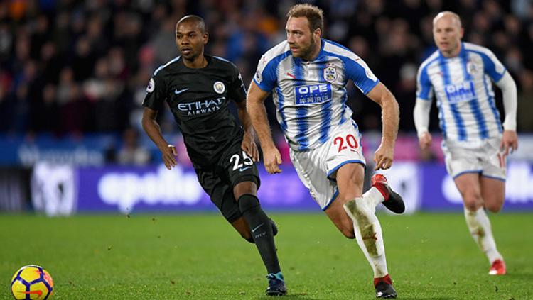 Huddersfield Town vs Manchester City. Copyright: INDOSPORT