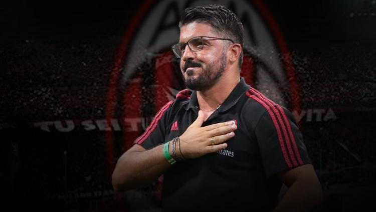 Gennaro Gattuso resmi jadi pelatih AC Milan.