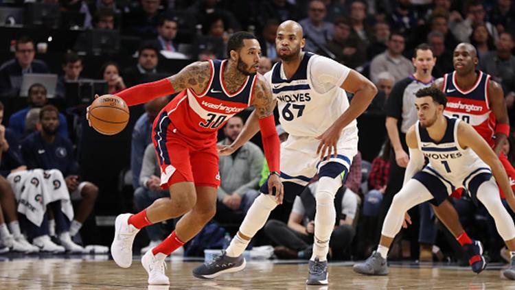 Minnesota Timberwolves vs Washington Wizards. Copyright: INDOSPORT