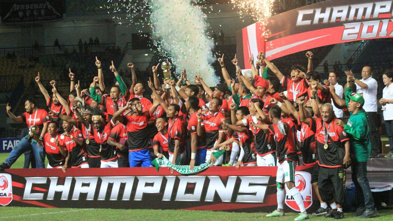 Persebaya Surabaya juara Liga 2 2017. Copyright: INDOSPORT/Arif Rahman.