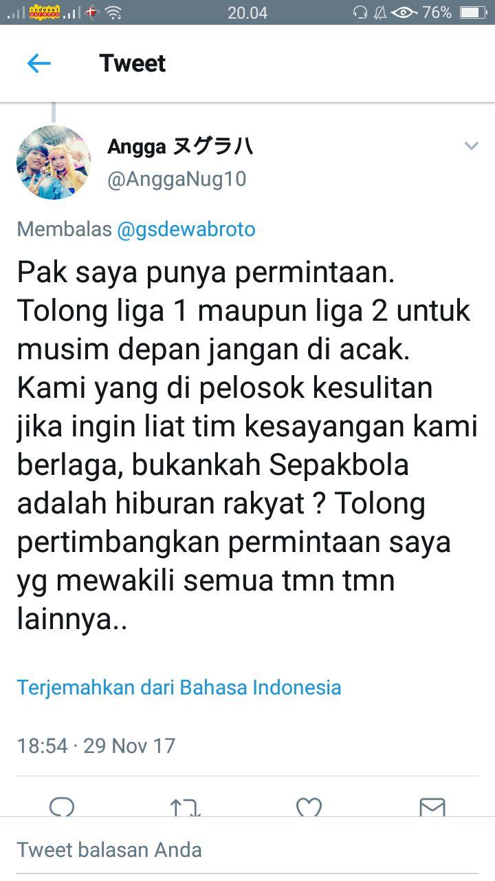 Komentar Netizen diposting Sesmenpora 1 Copyright: Captured