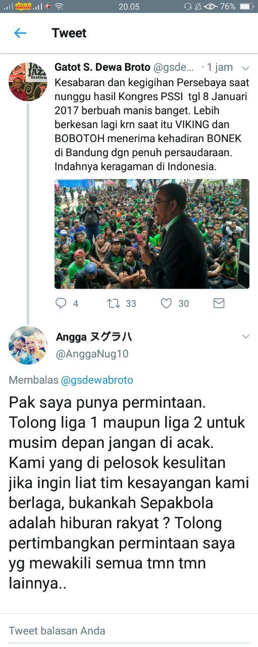 Komentar Netizen diposting Sesmenpora 2 Copyright: Captured By Cinta