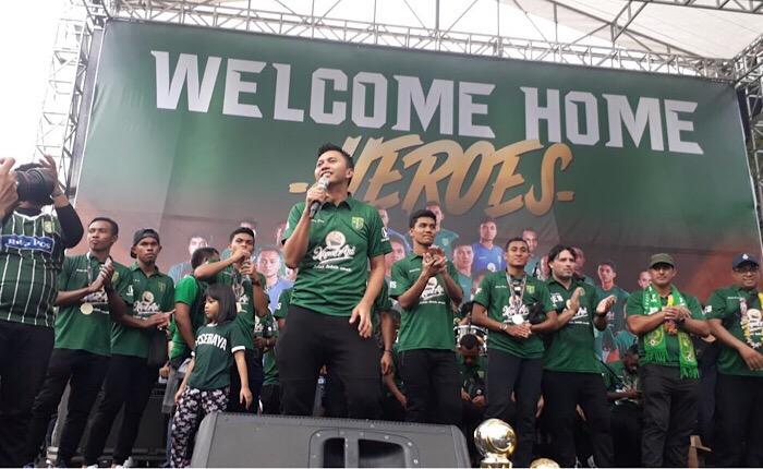 Perayaan gelar juara Persebaya di Surabaya Copyright: Emosi Jiwaku