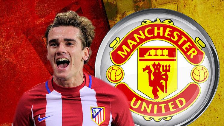 Antoine Griezmann diisukan siap bergabung Manchester United. Copyright: .skysports.com