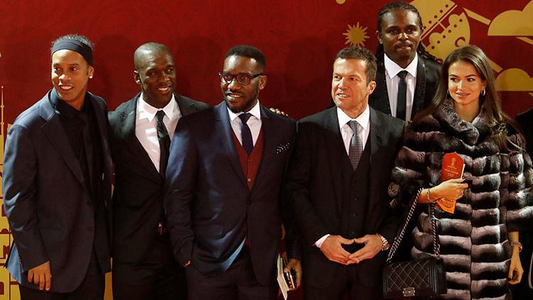 Ronaldinho, Clarence Seedorf, Jay-Jay Okocha, Lothar Matthaus dan Nwankwo Kanu.