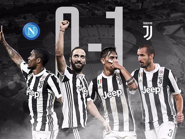 Juventus sukses memangkas jarak dengan Napoli. Copyright: JFC