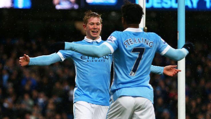 De Bruyne and Sterling Copyright: ESPN FC