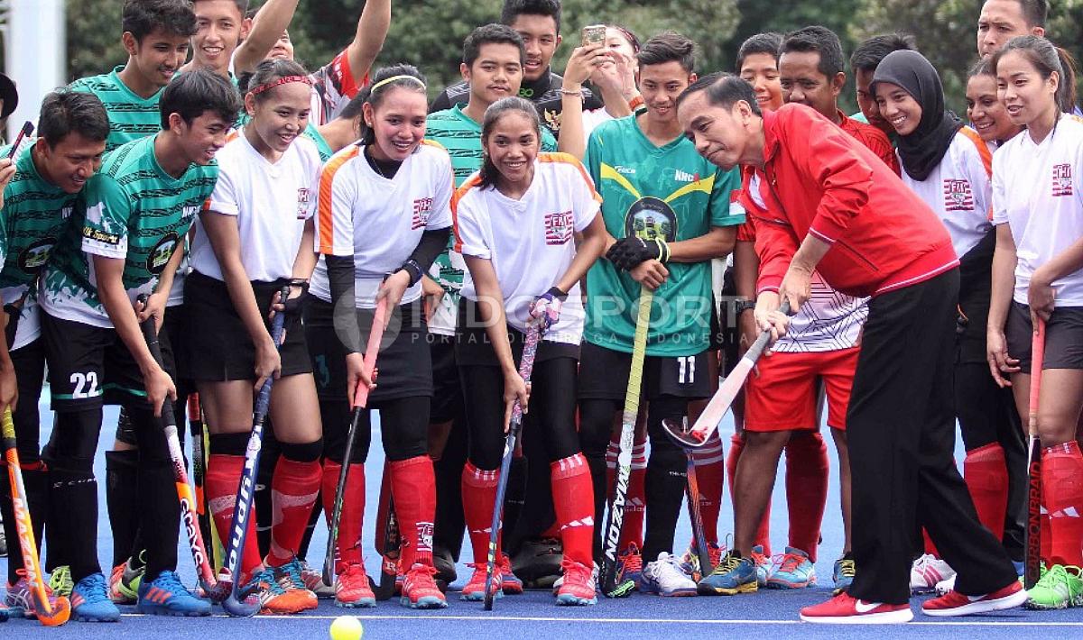 Presiden Joko Widodo meresmikan fasilitas dan venue Asian Games di Kompleks Stadion GBK. Copyright: Herry Ibrahim/INDOSPORT
