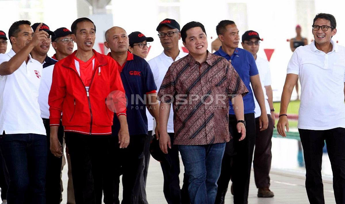 Presiden Joko Widodo meresmikan fasilitas dan venue Asian Games di Kompleks Stadion GBK. Copyright: Herry Ibrahim/INDOSPORT