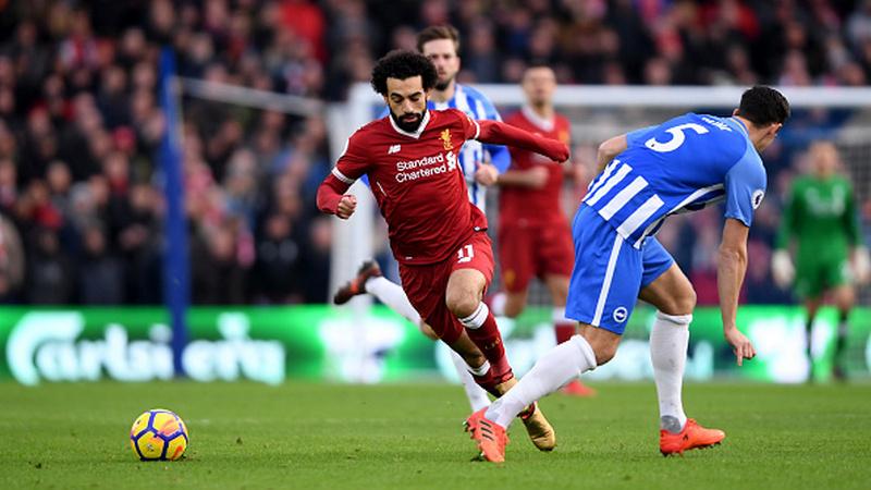 Mohamed Salah vs Brighton. Copyright: INDOSPORT