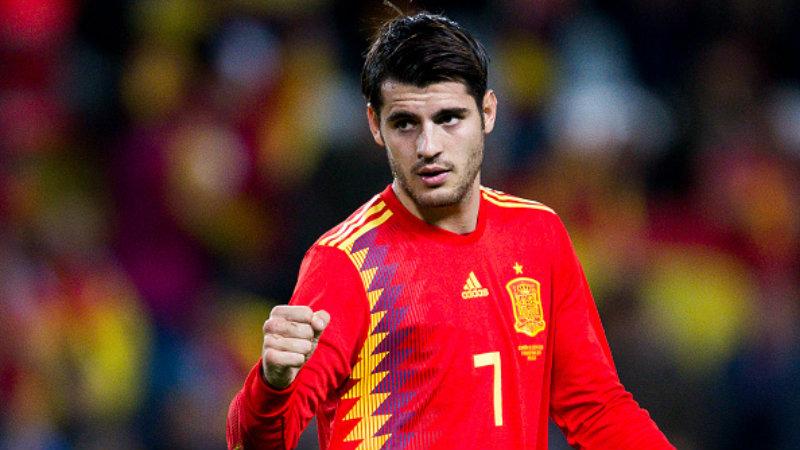 Alvaro Morata, striker Timnas Spanyol kritik suporter usai laga imbang kontra Polandia di Euro 2020. - INDOSPORT