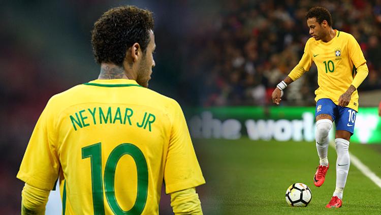 Penyerang Timnas Brasil, Neymar. Copyright: INDOSPORT