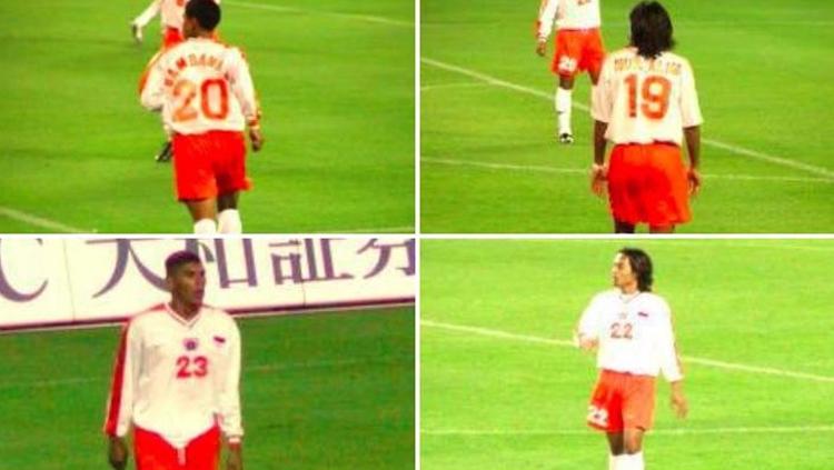 Persija Jakarta saat melawan Kashima pada tahun 200/2001. Copyright: Istimewa