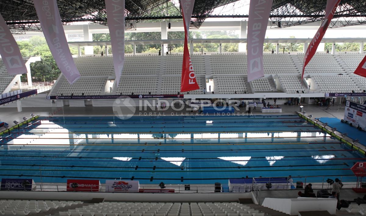 Fasilitas utama cabang Renang di stadion Aquatic. Copyright: Herry Ibrahim/INDOSPORT