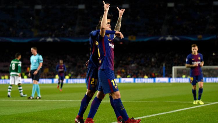 Paco Alcacer usai Membobol Gawang Sporting Lisbon.