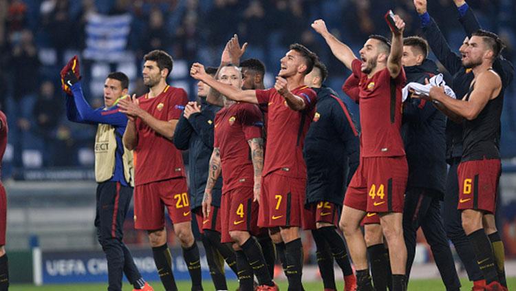 AS Roma vs Qarabag FK Copyright: Indosport.com