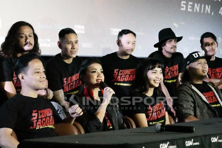 Press Screening film 5 jagoan. Copyright: INDOSPORT/Eronika Dwi Pinara