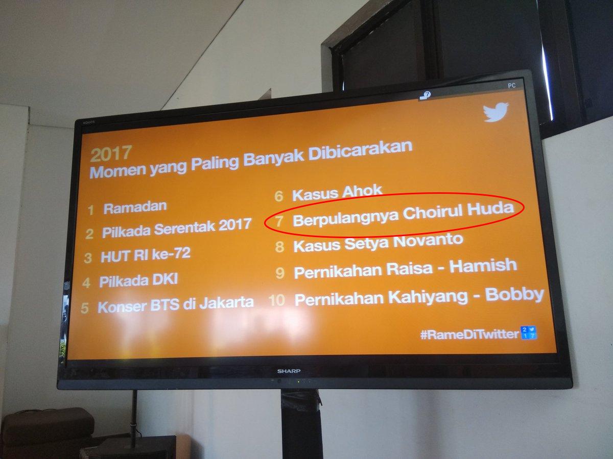 Tweet yang paling banyak dibicarakan 2017. Copyright: Twitter@infosuporter