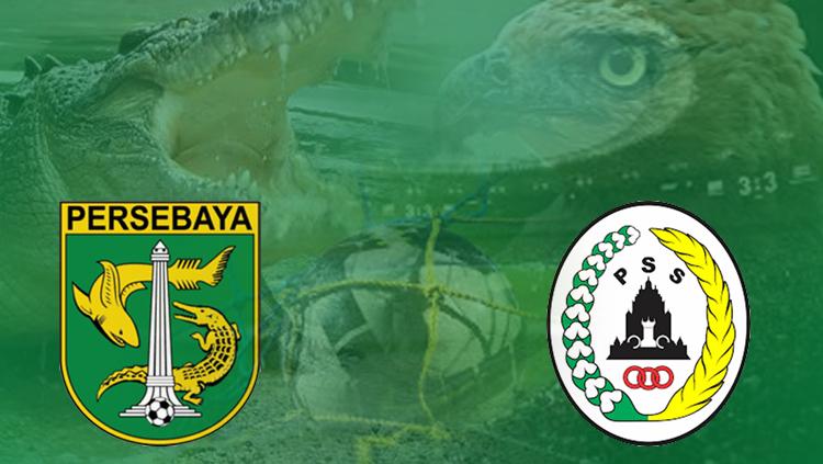 Logo Persebaya Surabaya vs PSS Sleman Copyright: Grafis: Eli Suhaeli/INDOSPORT