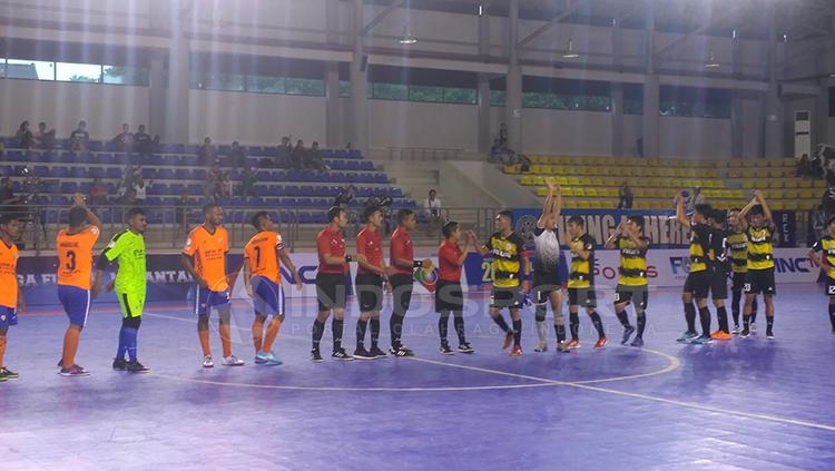 Situasi pertandingan Dumai FC vs Bifor FC.