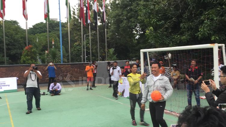 Menteri Pemuda dan Olahraga, Imam Nahrawi membuka Tunrmane Journalist Game 2017. Copyright: Muhammad Adiyaksa/INDOSPORT