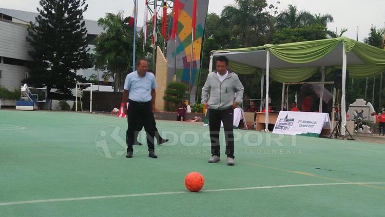 Menteri Pemuda dan Olahraga, Imam Nahrawi membuka Tunrmane Journalist Game 2017.